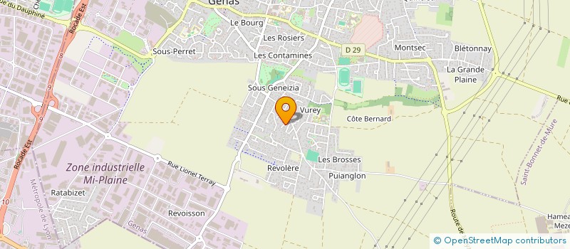 localisation de l'entreprise YONART  GENAS