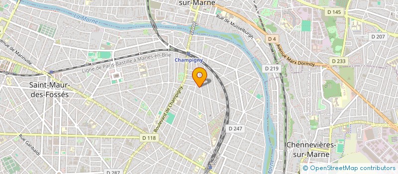 localisation de l'entreprise YONEV SAS à SAINT-MAUR-DES-FOSSES