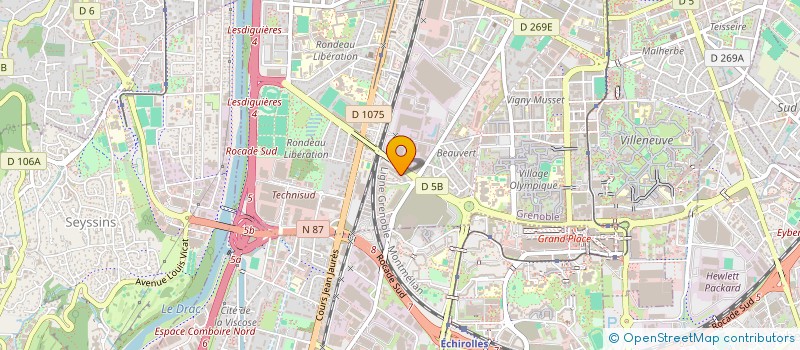 localisation de l'entreprise YONISER SARL à GRENOBLE