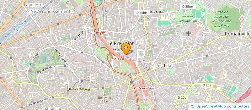 localisation de l'entreprise YONKI SAHAN à LE PRE-SAINT-GERVAIS