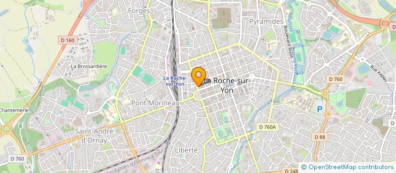 localisation de l'entreprise YONNAISE ESCALADE TRANQUILLE INTREPIDE à LA ROCHE-SUR-YON