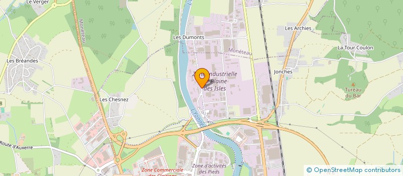 localisation de l'entreprise YONNE CONDITIONNEMENT à AUXERRE