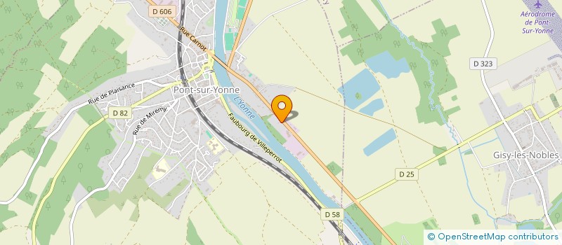 localisation de l'entreprise YONNE EMBALLAGES SERVICES à PONT-SUR-YONNE