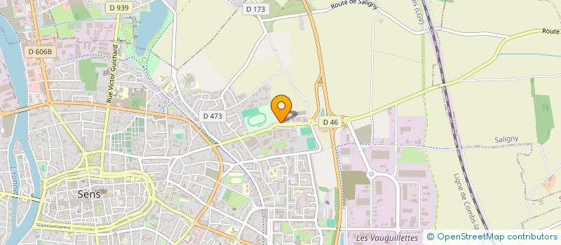 localisation de l'entreprise YONNE MEDICAL à SENS
