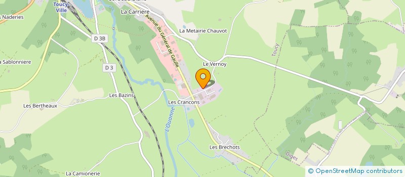 localisation de l'entreprise YONNE MERRAIN  TOUCY