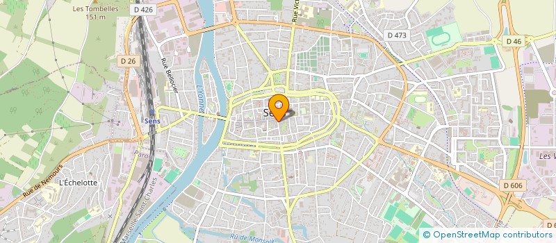 localisation de l'entreprise YONNE-QUEBEC / FRANCOPHONIE à SENS