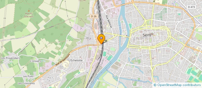 localisation de l'entreprise YONNE SERRURERIE à SENS
