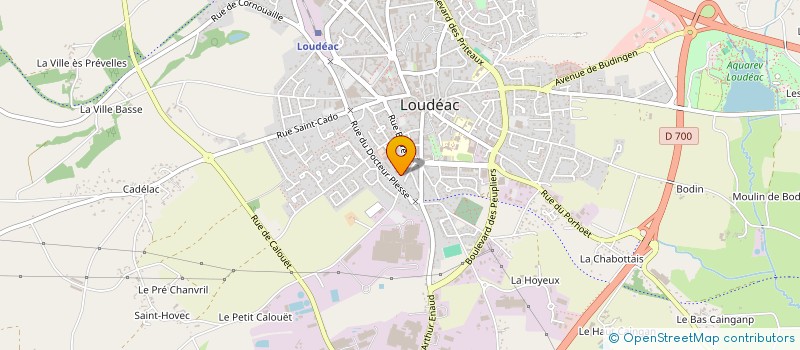 localisation de l'entreprise YONNET INVEST à LOUDEAC