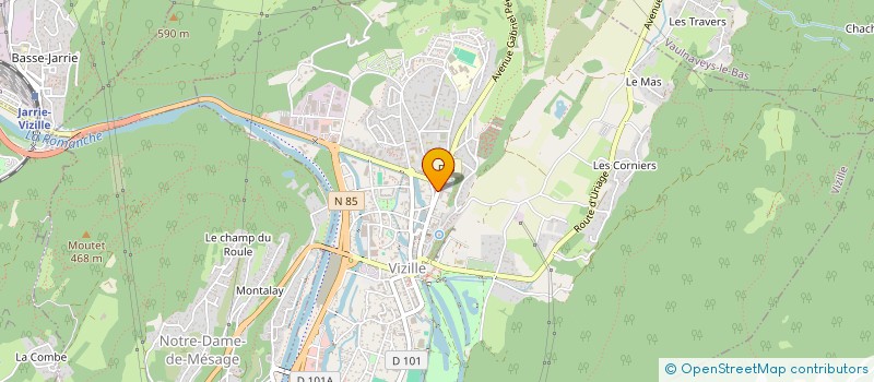 localisation de l'entreprise YONNIANNE  VIZILLE