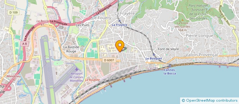 localisation de l'entreprise YONNIC'S INTERNATIONAL  CANNES