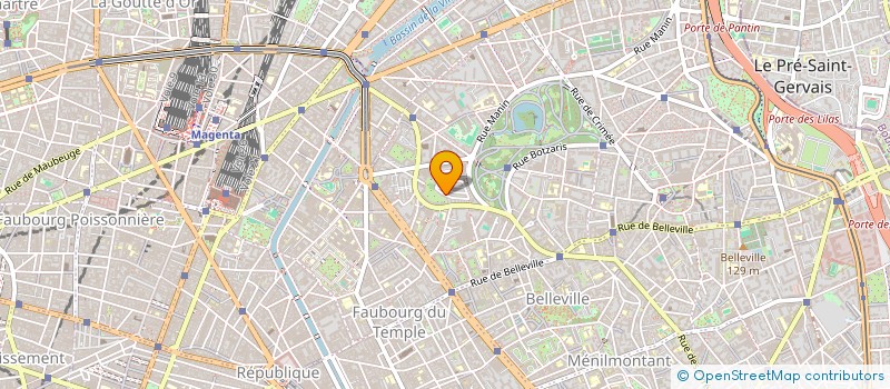 localisation de l'entreprise YOO B.T.P.  PARIS