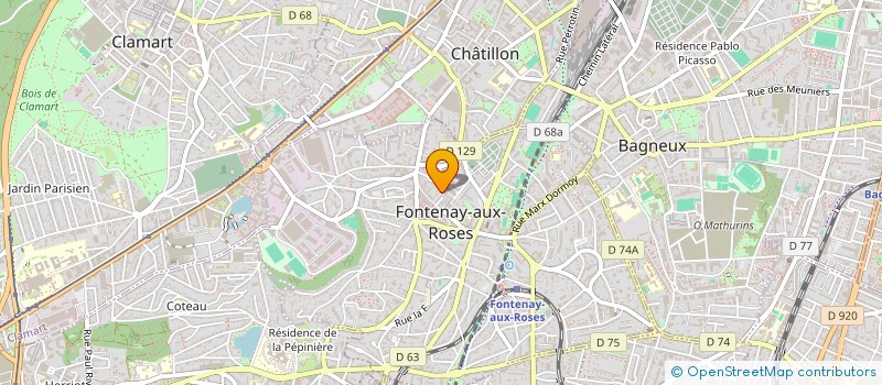 localisation de l'entreprise YOOPEE à FONTENAY-AUX-ROSES