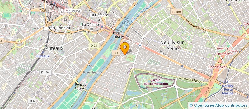localisation de l'entreprise YOOPHARMA à NEUILLY-SUR-SEINE