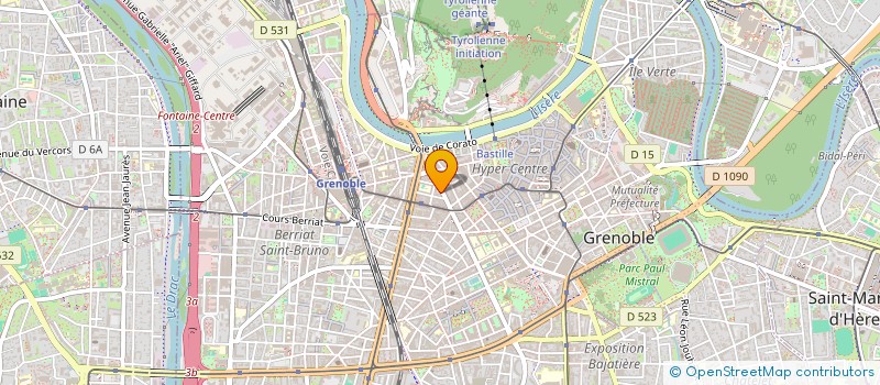 localisation de l'entreprise YOORG EUROPE à GRENOBLE