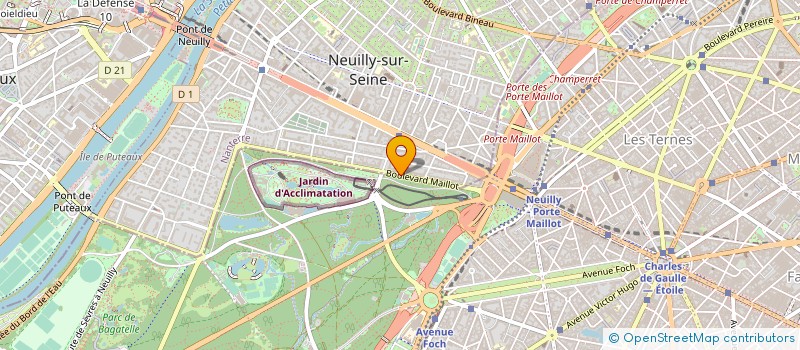 localisation de l'entreprise YOOS à NEUILLY-SUR-SEINE