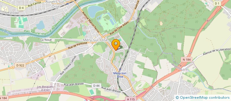 localisation de l'entreprise YOP SECURITE PRIVEE  MERY-SUR-OISE