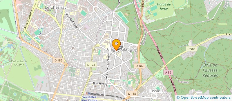 localisation de l'entreprise YOPAL à VERSAILLES