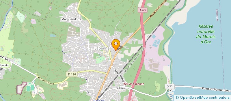 localisation de l'entreprise YOPANA à LABENNE