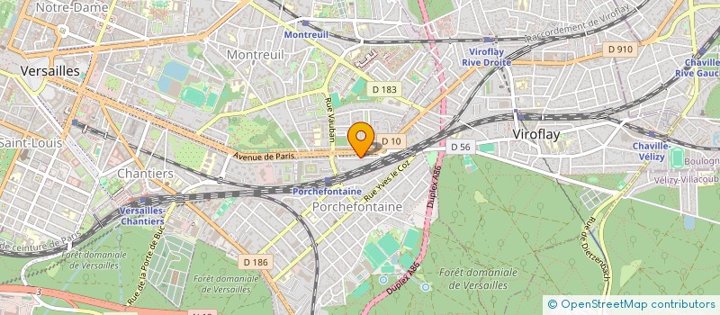 localisation de l'entreprise YOPHARD à VERSAILLES