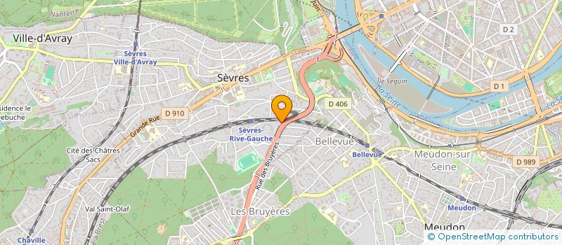 localisation de l'entreprise YORA DISTRIBUTION  SEVRES