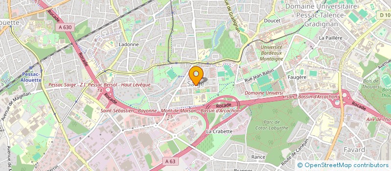 localisation de l'entreprise YORE à PESSAC