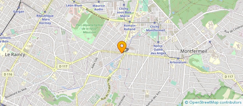 localisation de l'entreprise YOREM  GAGNY