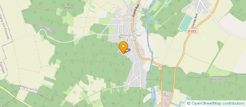 localisation de l'entreprise YORIC POUTEAU PLOMBERIE CHAUFFAGE à MOIGNY-SUR-ECOLE