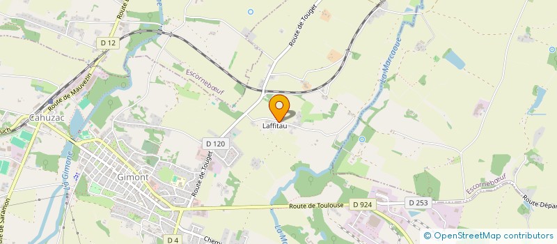 localisation de l'entreprise YORIE  GIMONT