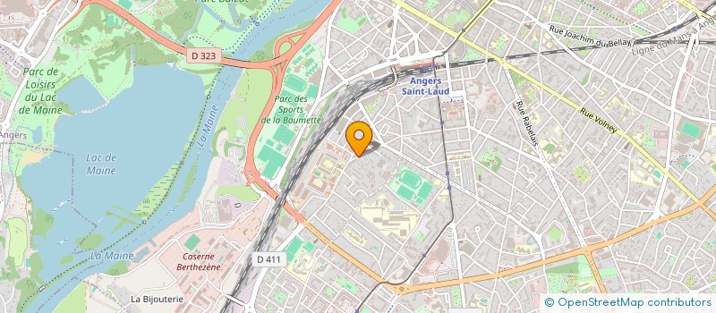 localisation de l'entreprise YORK FINITION à ANGERS