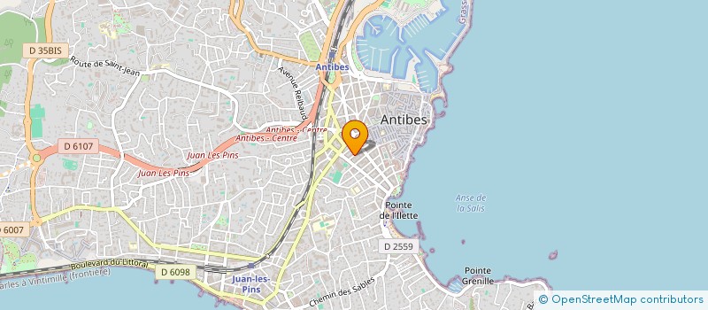 localisation de l'entreprise YORKTEL-ANTIPOLIS à ANTIBES
