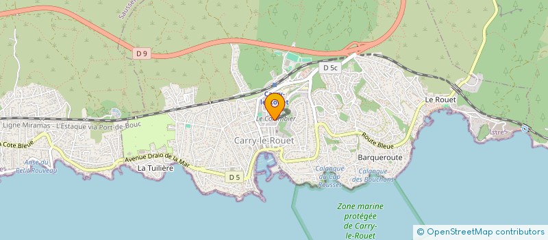 localisation de l'entreprise YORLINK à CARRY-LE-ROUET