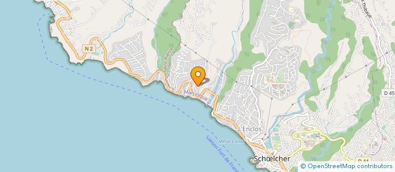 localisation de l'entreprise YORO GROUPE  SCHOELCHER