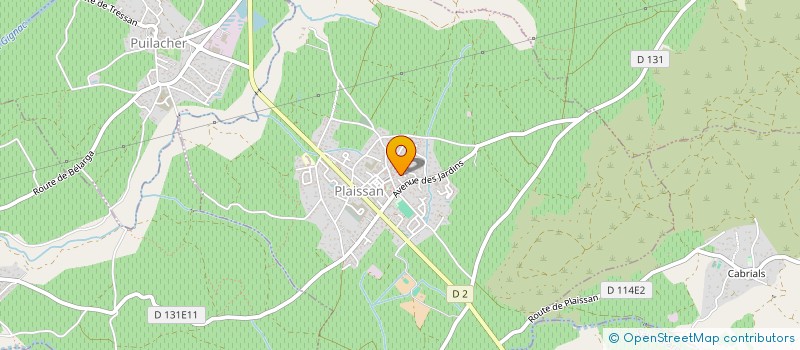 localisation de l'entreprise YORRY PRODUCTION  PLAISSAN