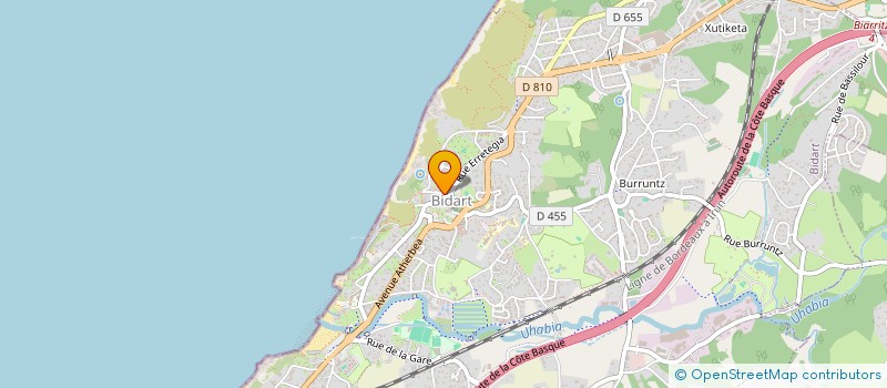 localisation de l'entreprise YORUBA  BIDART