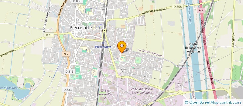 localisation de l'entreprise YORUSE à PIERRELATTE