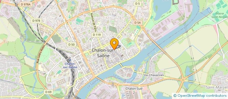 localisation de l'entreprise YOS à CHALON-SUR-SAONE