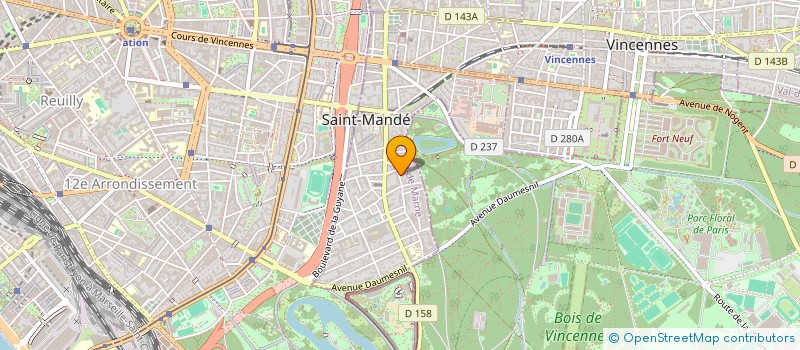 localisation de l'entreprise YOSA à SAINT-MANDE