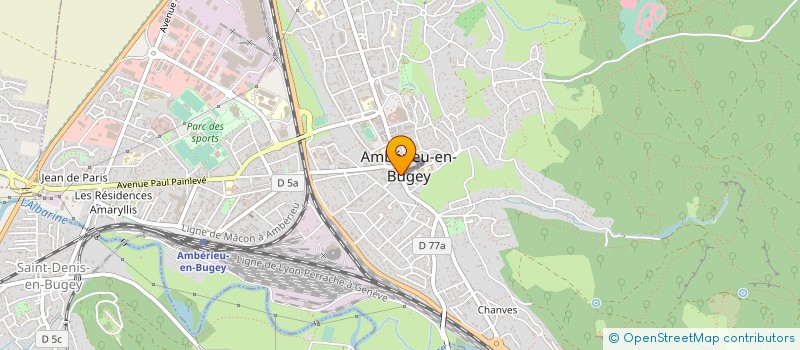 localisation de l'entreprise YOSEI PIERCING à AMBERIEU-EN-BUGEY