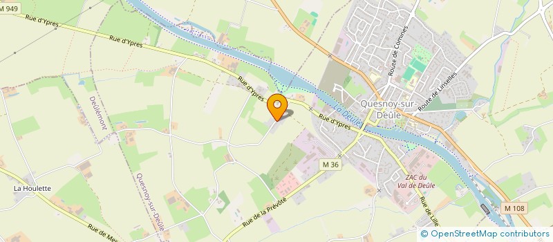 localisation de l'entreprise YOSEIKAN BUDO DEULEMONT à QUESNOY-SUR-DEULE