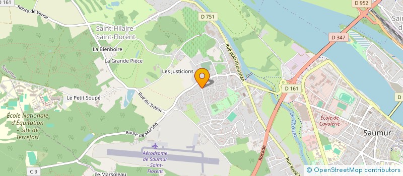 localisation de l'entreprise YOSEIKAN BUDO SAUMUROIS  SAUMUR