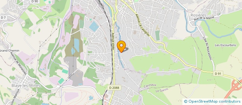 localisation de l'entreprise YOSEROFE  CARMAUX