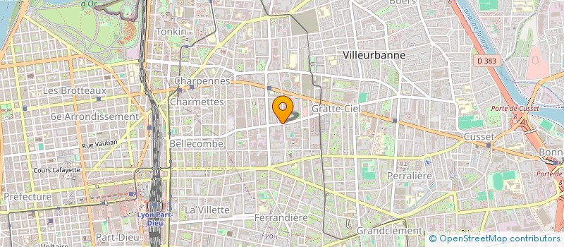 localisation de l'entreprise YOSHEM  VILLEURBANNE