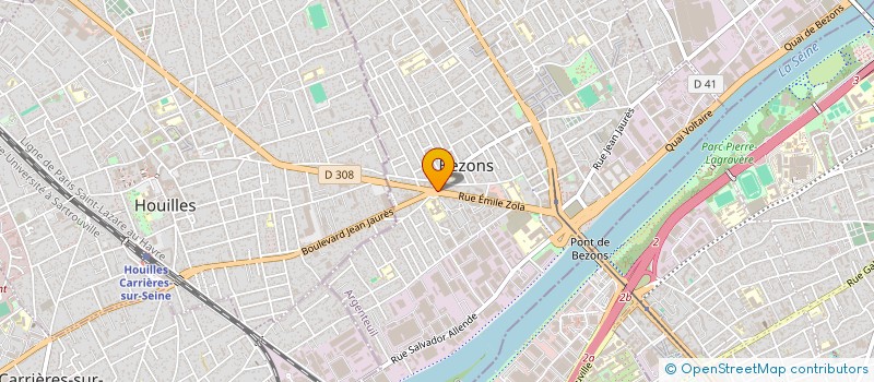 localisation de l'entreprise YOSHI à BEZONS