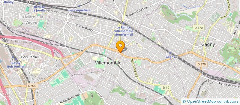 localisation de l'entreprise YOSHI LOUNGE à VILLEMOMBLE