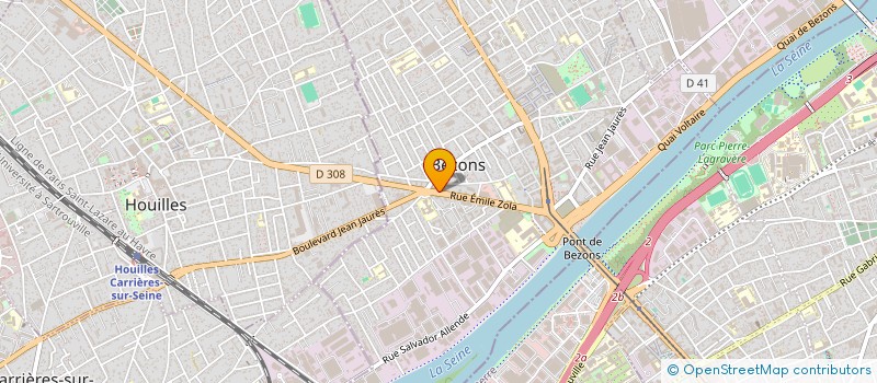 localisation de l'entreprise YOSHI WD à BEZONS