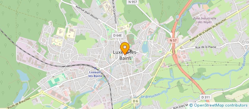 localisation de l'entreprise YOSHIMO à LUXEUIL-LES-BAINS