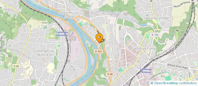 localisation de l'entreprise YOSOBE  FONTAINES-SUR-SAONE