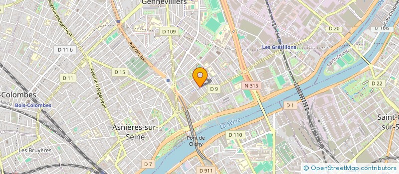 localisation de l'entreprise YOSSO à GENNEVILLIERS