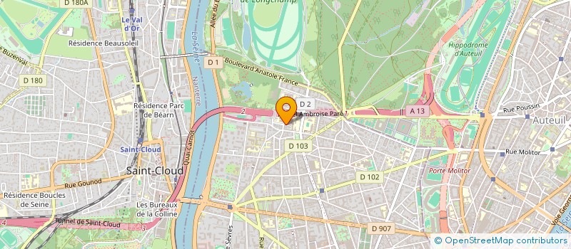 localisation de l'entreprise YOTA DESIGN à BOULOGNE-BILLANCOURT
