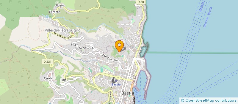 localisation de l'entreprise YOTTA K à BASTIA